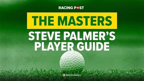 racing post golf tips today|The Masters 2024: Steve Palmer's predictions & free golf.